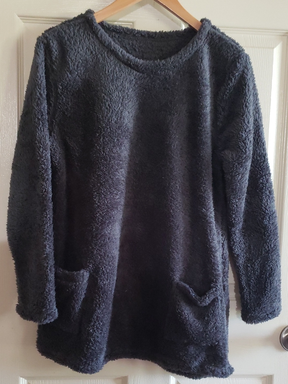 Fleece Cozy Plush Teddybear Pockets Long-Sleeve Fuzzy Pullover Tops 6PC Bundle - Picture 4 of 14